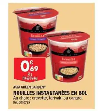ALDI Nouilles instantanées en bol asia green garden offre