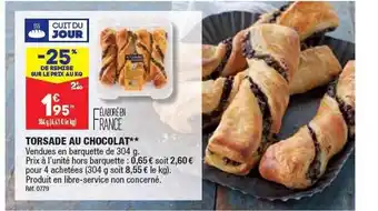 ALDI Torsade au chocolat offre
