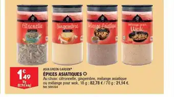 ALDI Épices asiatiques asia green garden offre