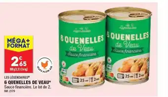 ALDI 6 quenelles de veau les légendaires offre