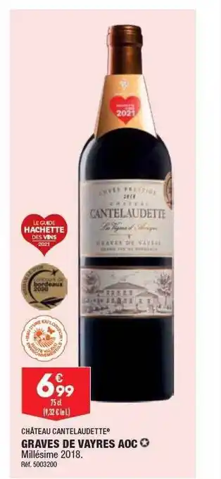 ALDI Graves de vayres aoc château cantelaudette offre