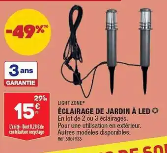 ALDI Éclairage de jardin à led light zone offre