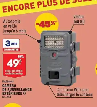 ALDI Caméra de surveillance extérieure maginon offre