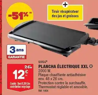 ALDI Plancha électrique xxl quigg offre