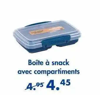 Boîte à snack avec compartiments