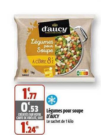 Coccimarket Légumes pour soupe d'aucy offre