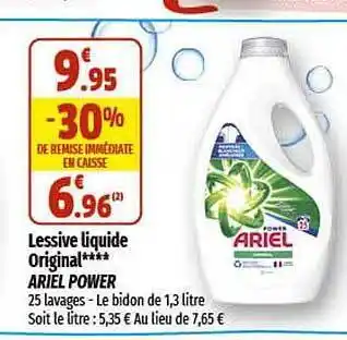 Lessive liquide original ariel power