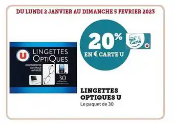 Hyper U Lingettes optiques u offre