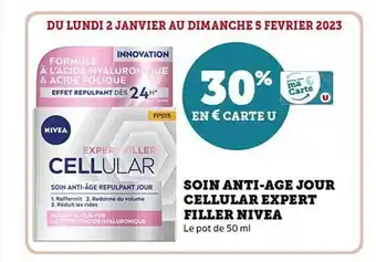 Hyper U Soin anti-âge jour cellular expert filler nivea offre
