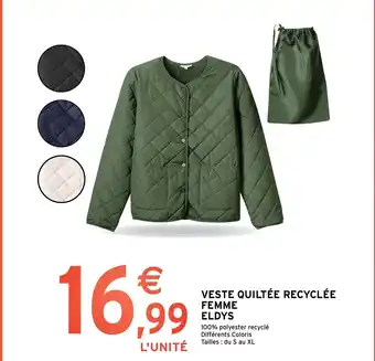 Intermarché Veste Quiltée Recyclée Femme Eldys offre