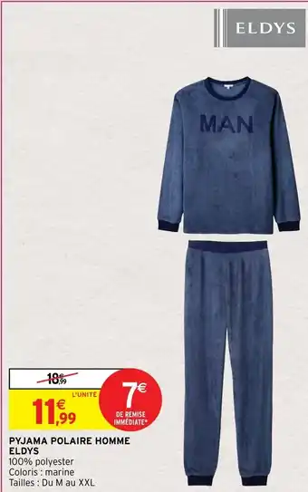 Intermarché Pyjama Polaire Homme Eldys offre