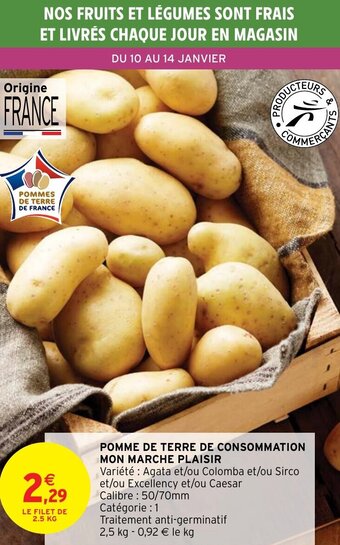 Intermarché Hyper Pomme de Terre de Consommation Mon Marche Plaisir offre