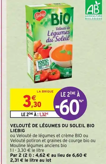 Intermarché Hyper Velouté de Légumes du Soleil Bio Liebig offre