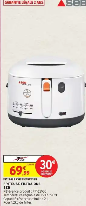 Friteuse Filtra One Seb