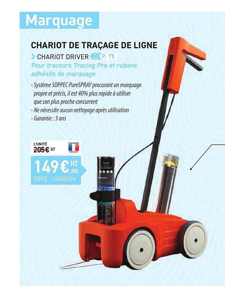 Promo Chariot de traçage de ligne chez Loxam