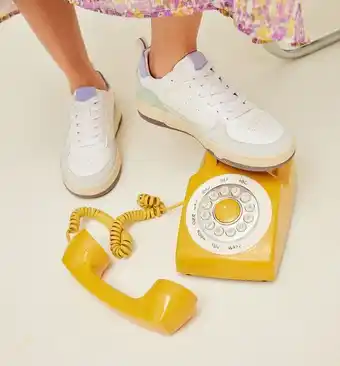 Baskets en cuir femme