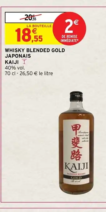 Intermarché Hyper Whisky Blended Gold Japonais Kaiji offre