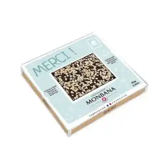 Tablette chocolat noir "merci"