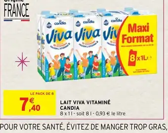 Intermarché Hyper Lait Viva Vitamine Candia offre