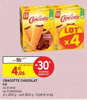 Intermarché Hyper Cracotte Chocolat Lu offre