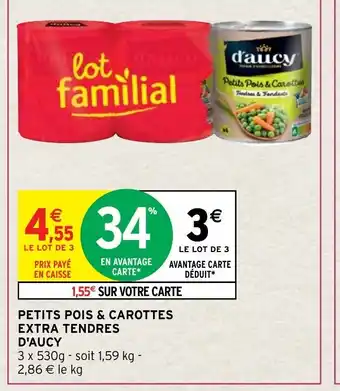 Petits Pois & Carottes Extra Tendres d'Aucy