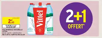 Intermarché Hyper Eau Minerale Naturelle Vittel offre