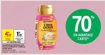 Intermarché Hyper Shampooing Merveilleux Huiles d'argan Et Camelia Ultra Doux offre