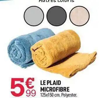 Centrakor Le plaid microfibre offre