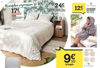 Centrakor Parure, l'étagère 2 cases, le plaid sweat avec manches, le tapis offre