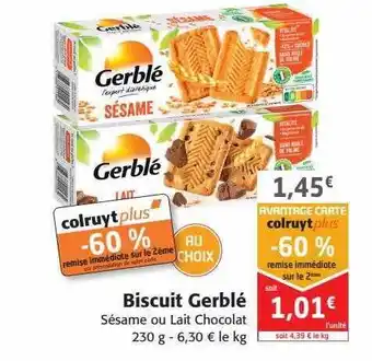 Colruyt Biscuit gerblé offre
