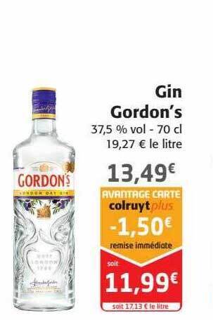 Colruyt Gin gordon's offre