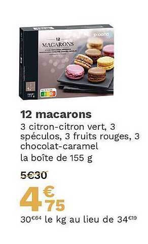 Picard 12 macarons offre