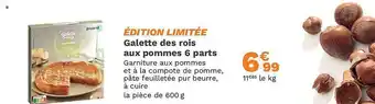 Picard Galette des rois aux pommes 6 parts offre