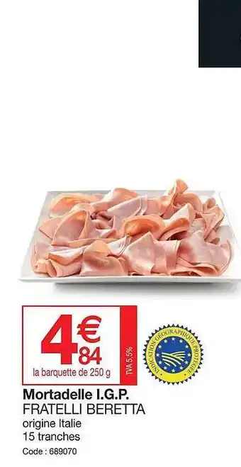 Mortadelle i.g.p. fratelli beretta