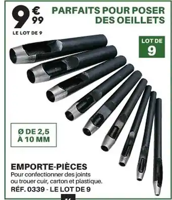 Shopix Emporte-pièces offre