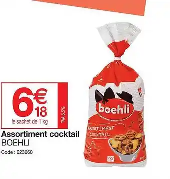 Promocash Assortiment cocktail boehli offre