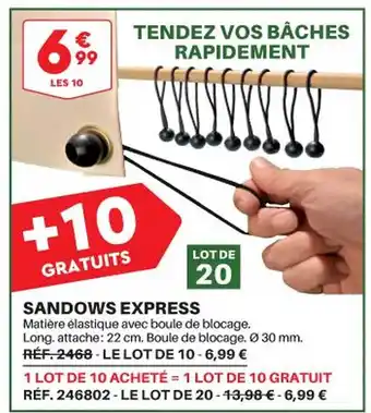 Shopix Sandows express offre