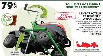 Shopix Lève-tracteur et tondeuse à manivelle offre