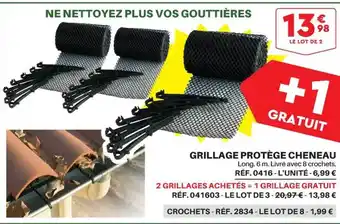 Grillage protège cheneau