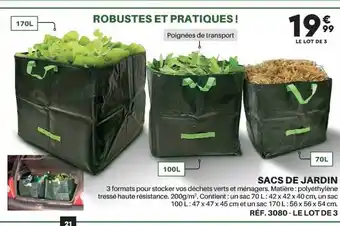 Shopix Sacs de jardin offre