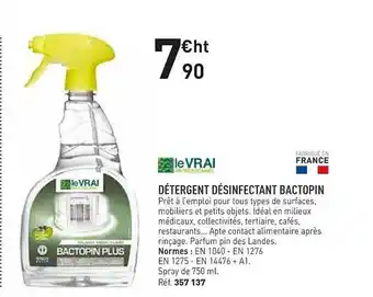 Hyperburo Levrai détergnet désinfectant bactopin offre