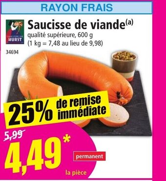 Norma Saucisse de Viande offre
