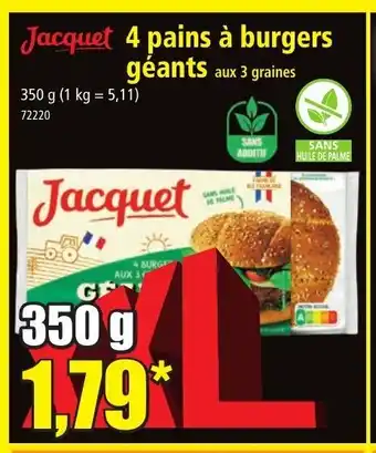 Norma 4 Pains A Burgers Geants offre