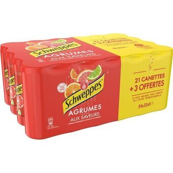 Auchan Schweppes agrumes offre