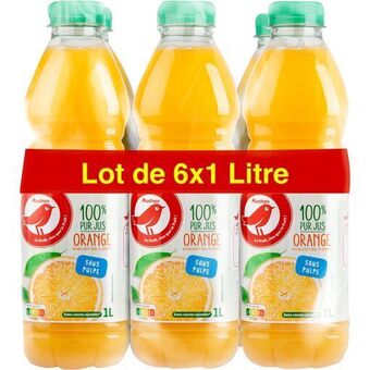 Auchan Pur jus d'orange sans pulpe auchan offre