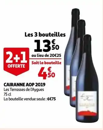 Auchan Cairanne aop 2019 offre