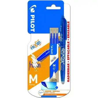 Auchan Stylo frixion ball avec 3 recharges pilot offre