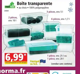 Boite Transparente