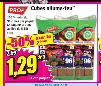 Norma Cubes Allume-Feu offre