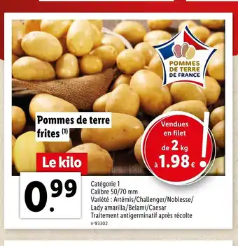 Lidl Pommes De Terre Frites offre